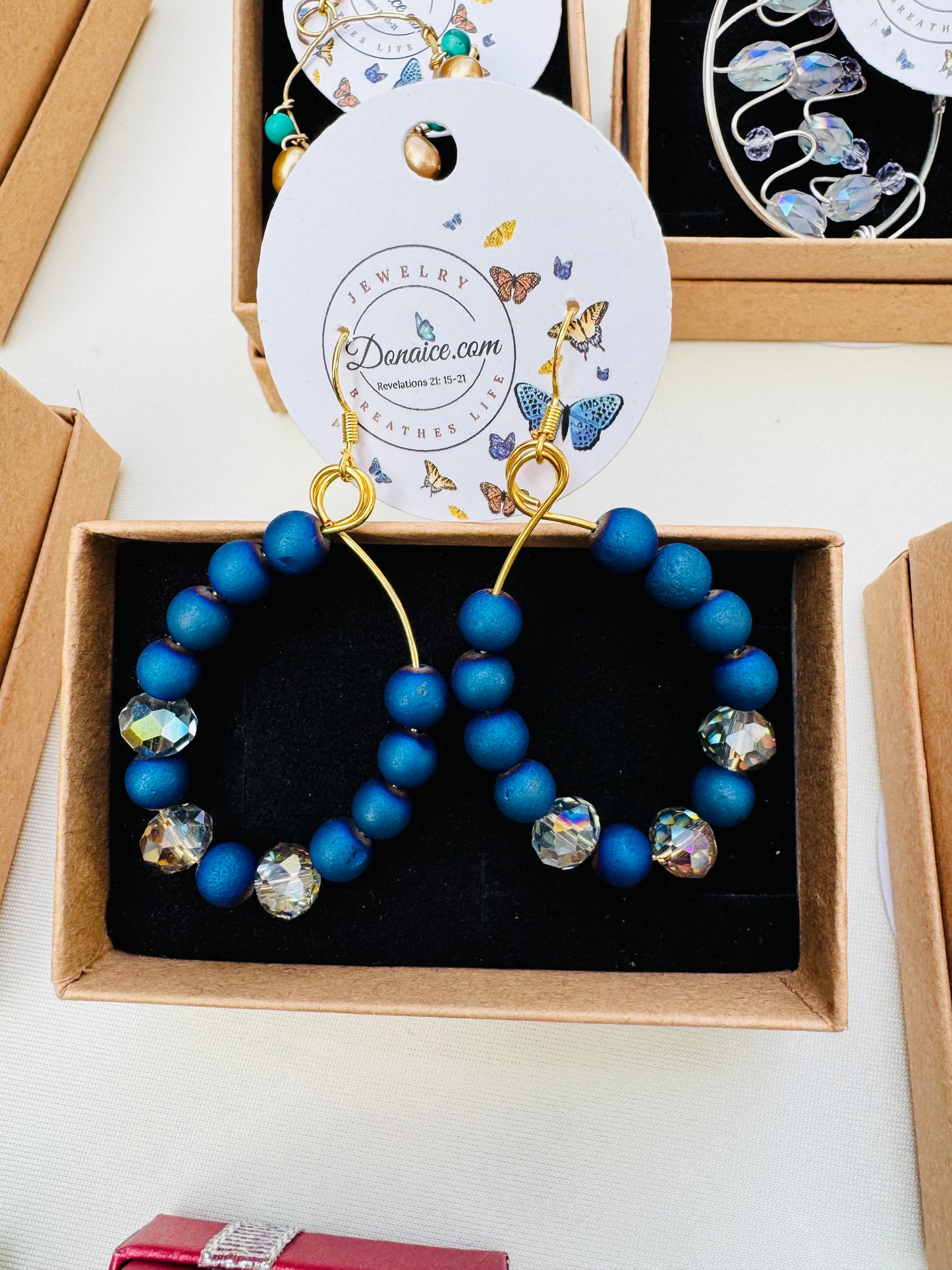 Druzy Quartz Earrings - Handcrafted Gemstone Jewelry