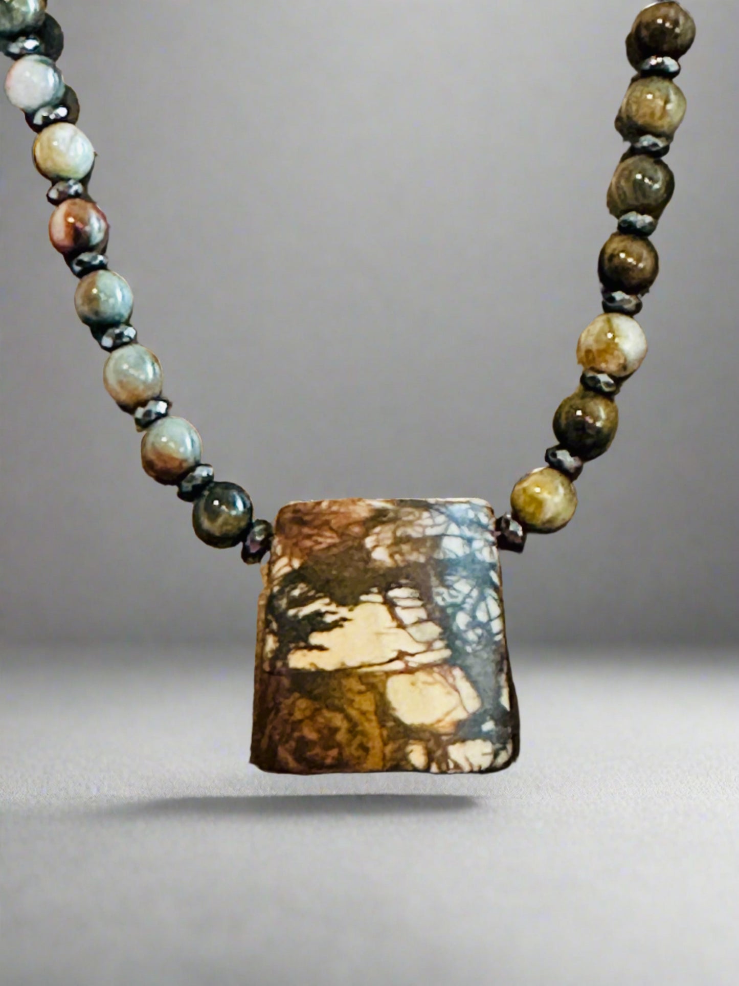 Bohemian In Me collection one of a kind wearable art necklace. Make a statement wherever you go with this one-of-a-kind wearable art. Combining the unique qualitie