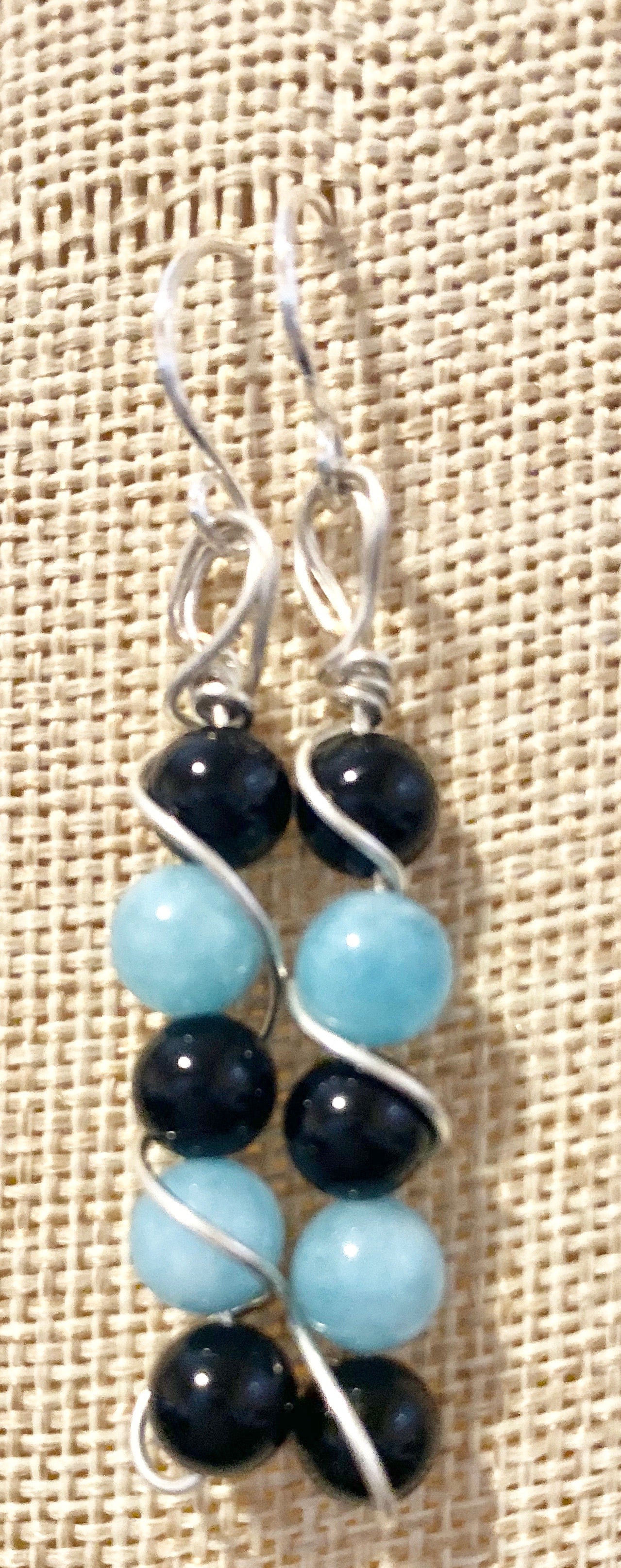 Necklace - Earring - Bracelet Set - One of a kind - Gemstone Jewelry
Wire_wrapped, Onyx, One_of_a_kind, Jasper, Hand_Made, Earrings, Bracelet, Angelite Stone, Neck