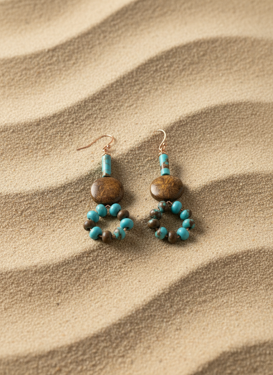 Jasper & Turquoise Statement Earrings