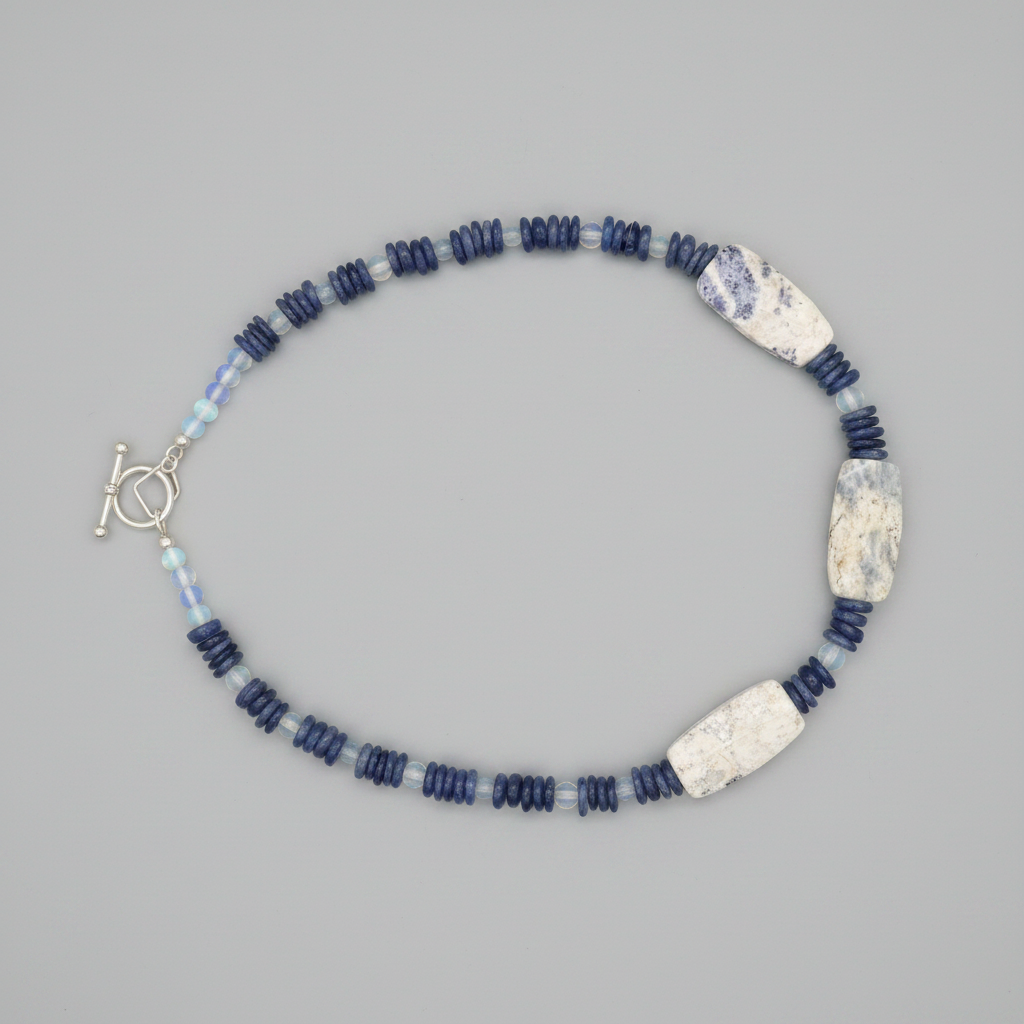 Sodalite, Aquamarine & Opalite Jewelry Set | Bohemian In Me |