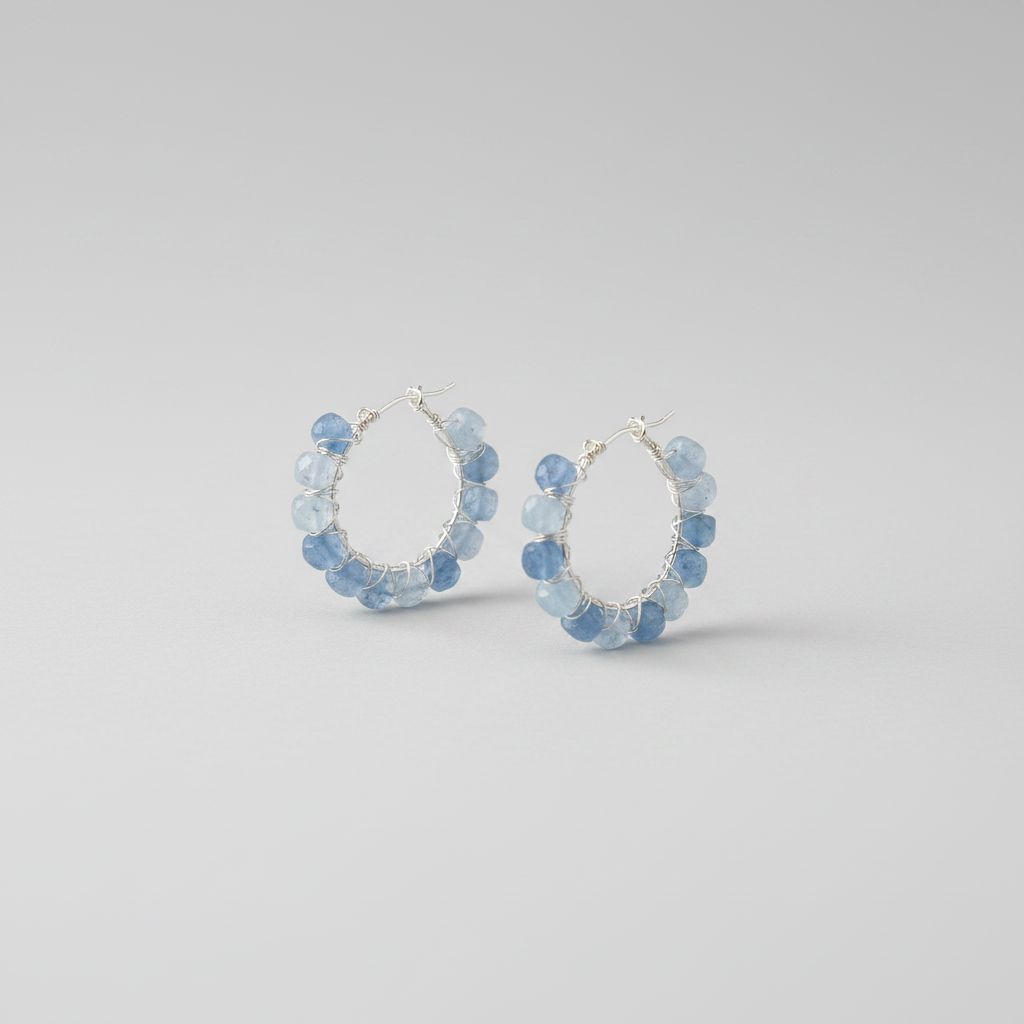 Sodalite, Aquamarine & Opalite Jewelry Set | Bohemian In Me |