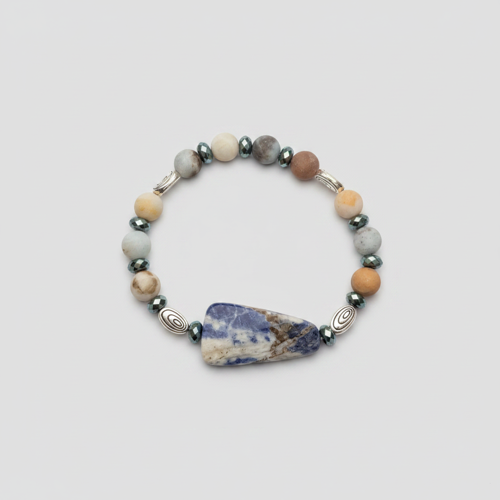 Sodalite, Aquamarine & Opalite Jewelry Set | Bohemian In Me |